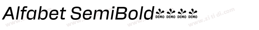Alfabet SemiBold字体转换